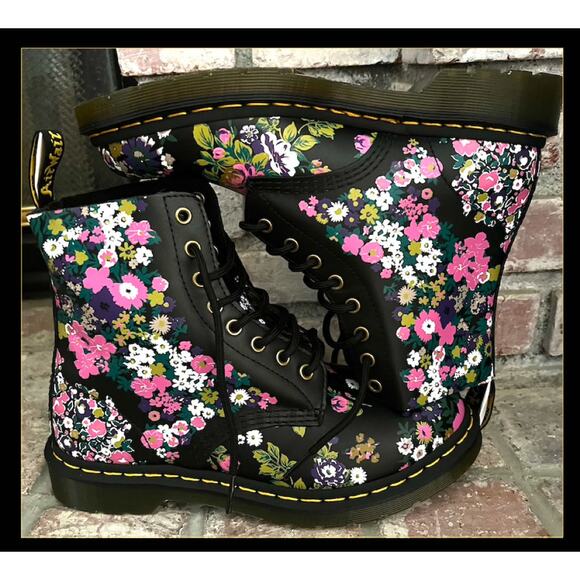 Dr. Martens 1460 Pascal Floral Vintage Leather Boots Sz 8US 39EU UK6 NIB - Picture 5 of 6